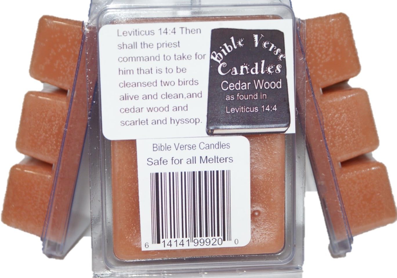 Bible Verse Candles 3 Pack Cedar Wood Wax Melt 9oz Wax Cube Wax Chunk Wax Bars