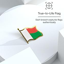 Madagascar Flag Lapel Pin - Enamel Metal National