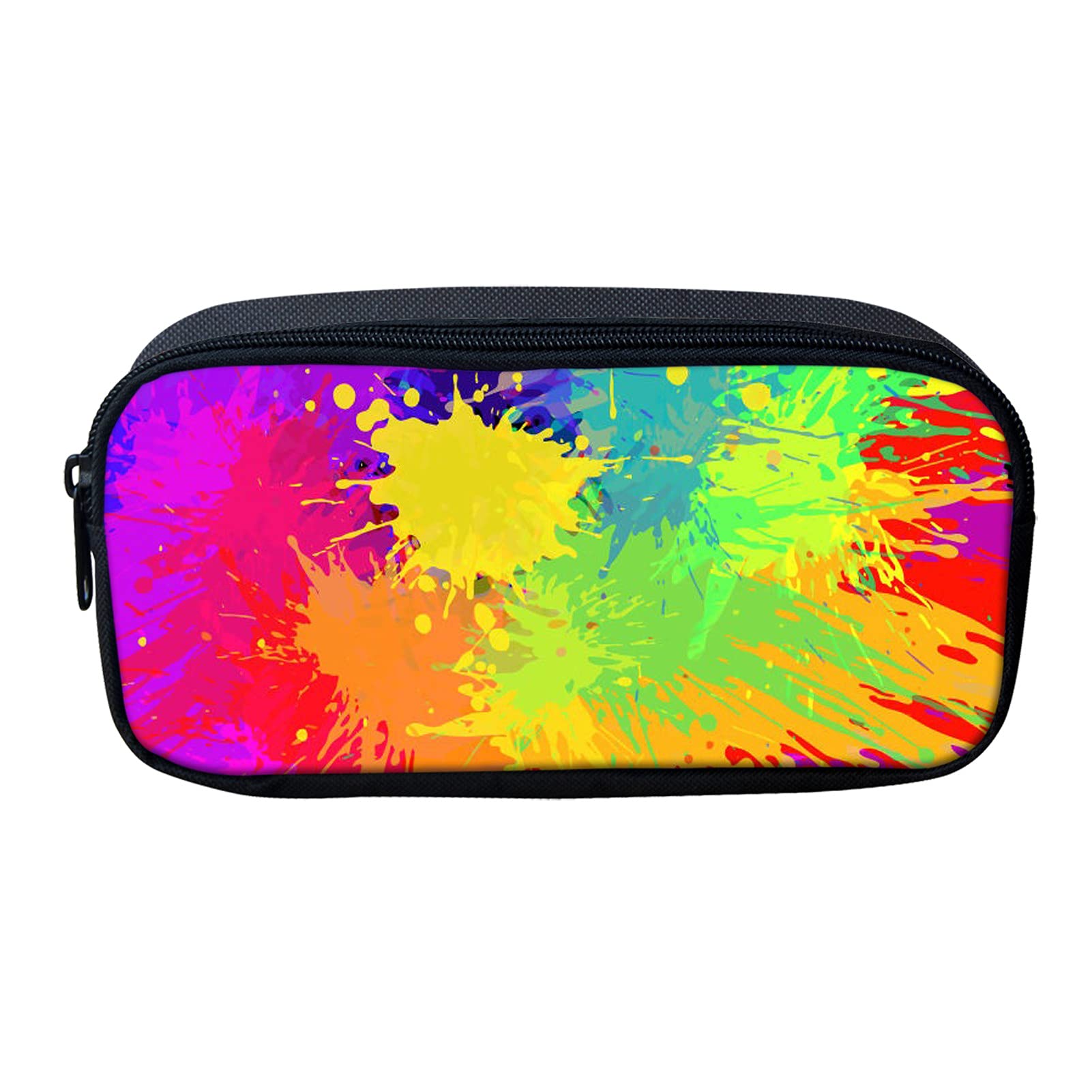 Showudesigns Colorful Painting Pencil Color Box Teen Girls Pencil Bag with Zipper Pencil Case Holder for School Student Teacher Stationery