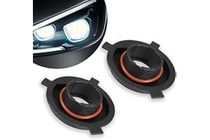 Flygun 2 PCS H4 Car LED Headlight Bulb Retainers, Nylon Fiber Durable Headlight Bulb Adapter Sockets, High-Performance Bulb Adapter Bracket Holder Base Sockets for SUV Truck