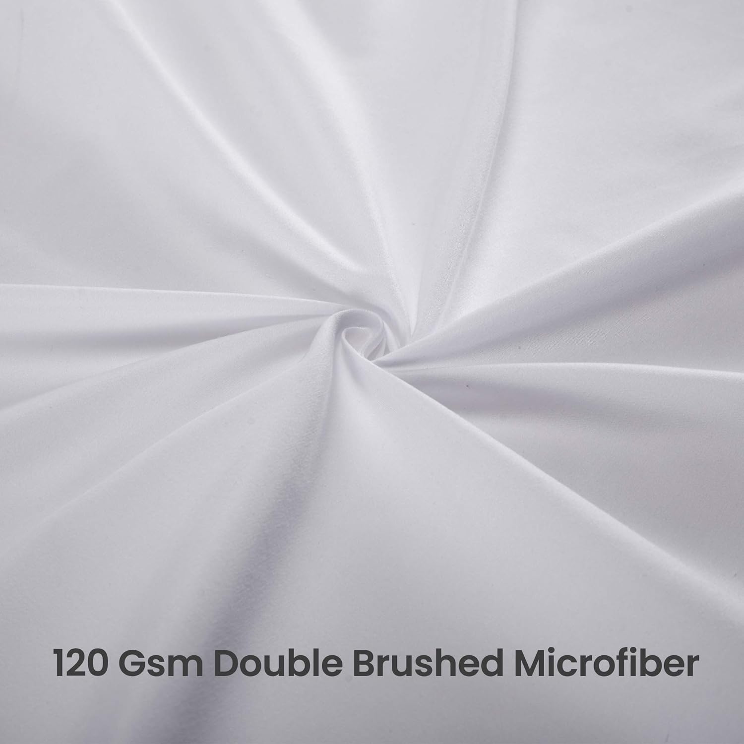 SLEEP ZONE Bed Skirt Anti-Static Premium 120gsm Thick Double Brushed Microfiber Hotel Quality Pleated Dust Ruffle Wrap Around 15 inch Talored Drop Shrink and Fade Resistant (Queen, White): Kitchen & Dining