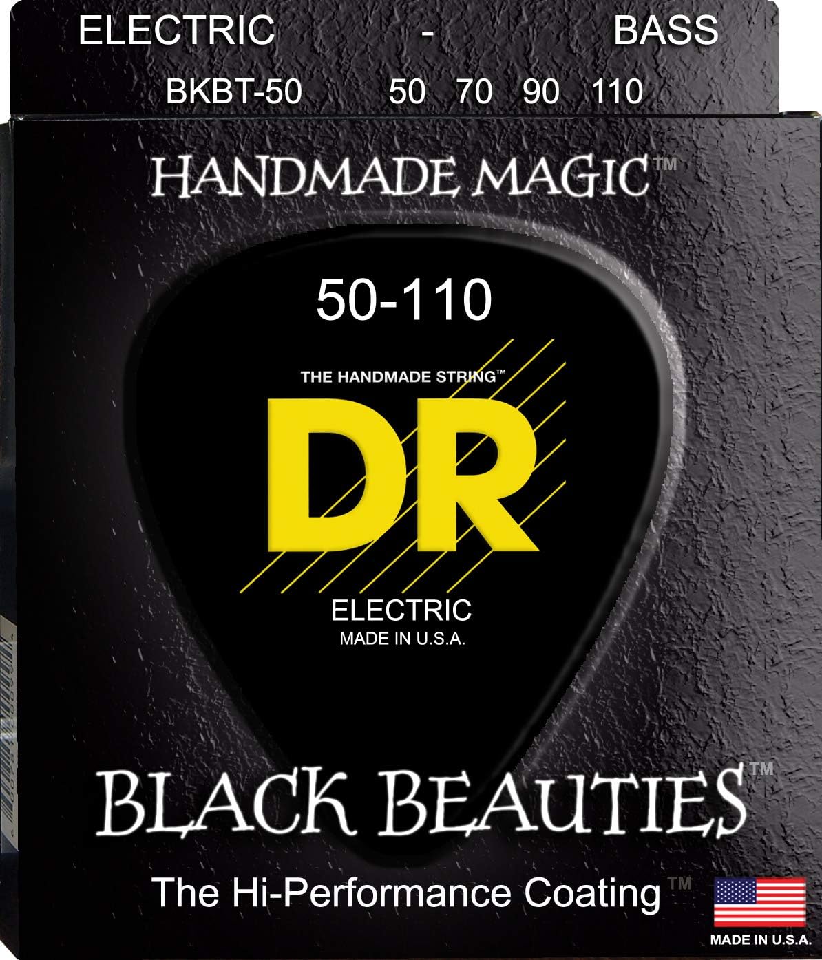 DR Strings Black Beauties Bass Taper Heavy
