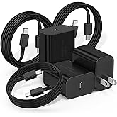 DGVERS 45W Super Fast Charger USBC Charger, 3Pack 6+10+10FT for Samsung Charger Fast Charging Cord Cable& Samsung Type C Char