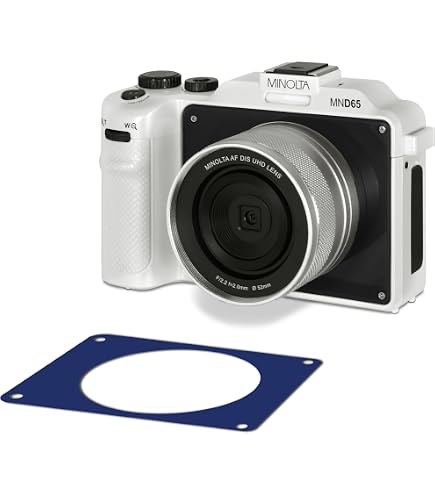 Amazon.com : Minolta 48MP Camera (Purple) – 4K video, rear selfie