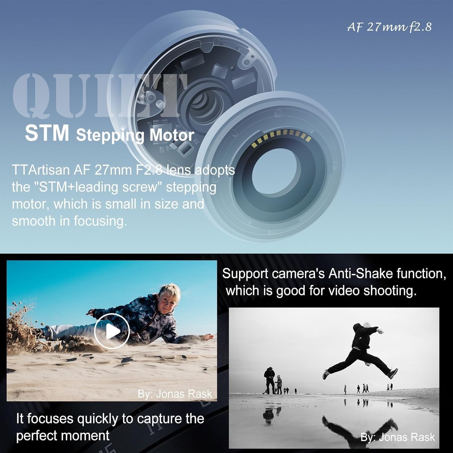 TTArtisan 27mm F2.8 f/2.8 XF-Mount Auto Focus APS-C STM Lens for Fujifilm Fuji X-Mount Cameras X-T10 X-T2 X-T20 X-T30 X-T3 X-T4 X-T5 X-T100 X-T200 X-T30 X-PR01 X-PR02 X-PR03 X-E4 -Silver