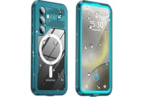Haireca for Samsung Galaxy S24 Plus Case Waterproof, [Fit for Magsafe] [IP68 Underwater] [12FT Military Shockproof], Built-in Screen & Lens Protector, Full Body Protection for S24 Plus 6.7", Teal