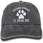 InnoBeta Dog Trainer Gifts for Men & Women, Adjustable Vintage Baseball Cap Washed Cotton Embroidered Hat Grey