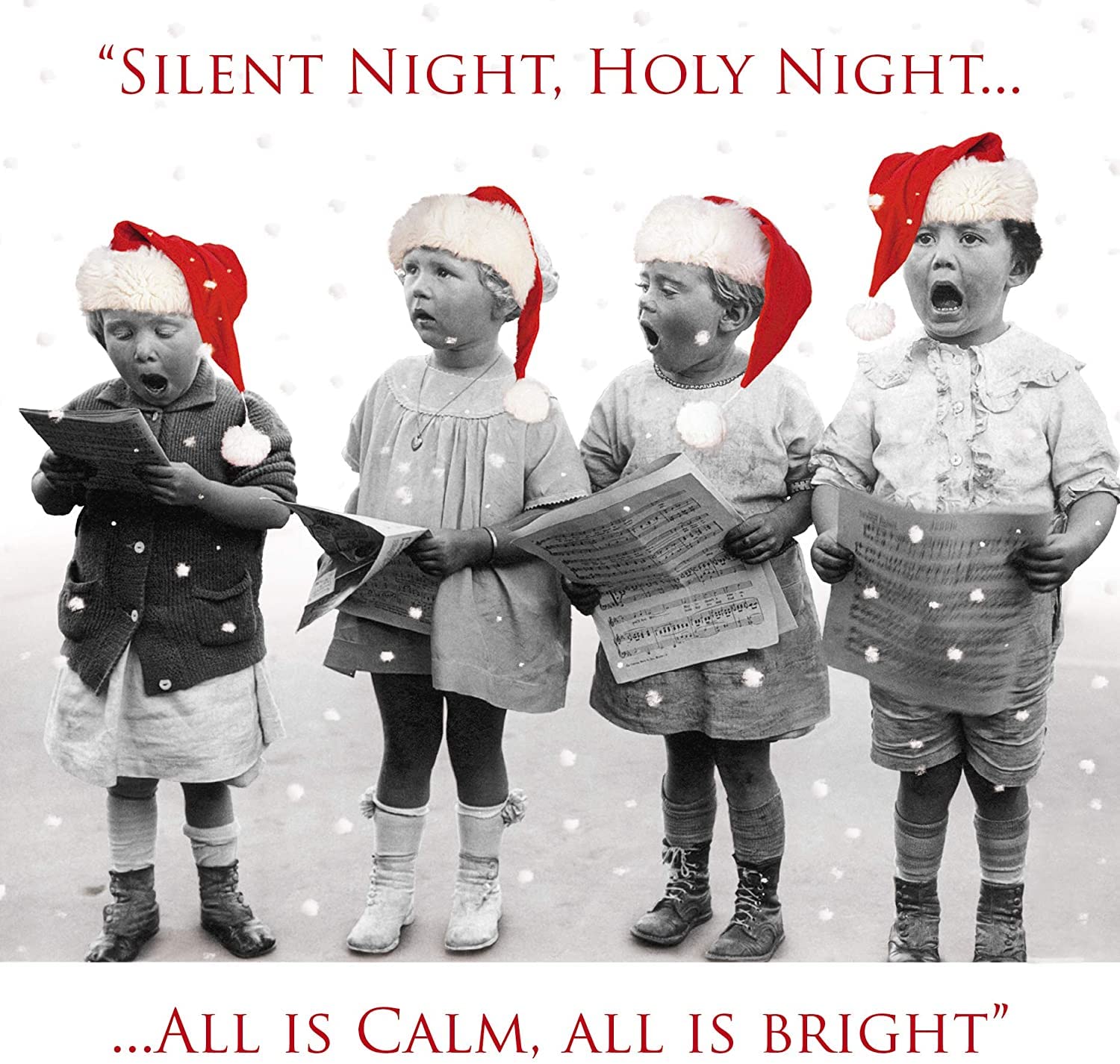 GBCC Charity Christmas Cards - Funny Festive Choir - Premium Greeting Cards Multipack with Envelopes - Supporting UK Charities