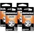 DURACELL 2430 3V Lithium Battery, 1 Count Pack, Lithium Coin Battery for Medical and Fitness Devices, Watches, and More, CR Lithium 3 Volt Cell (Pack of 4)