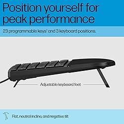 HP 480 Comfort Wired Keyboard - Plug & Play