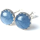 Blue Kyanite Stud Earrings 6mm