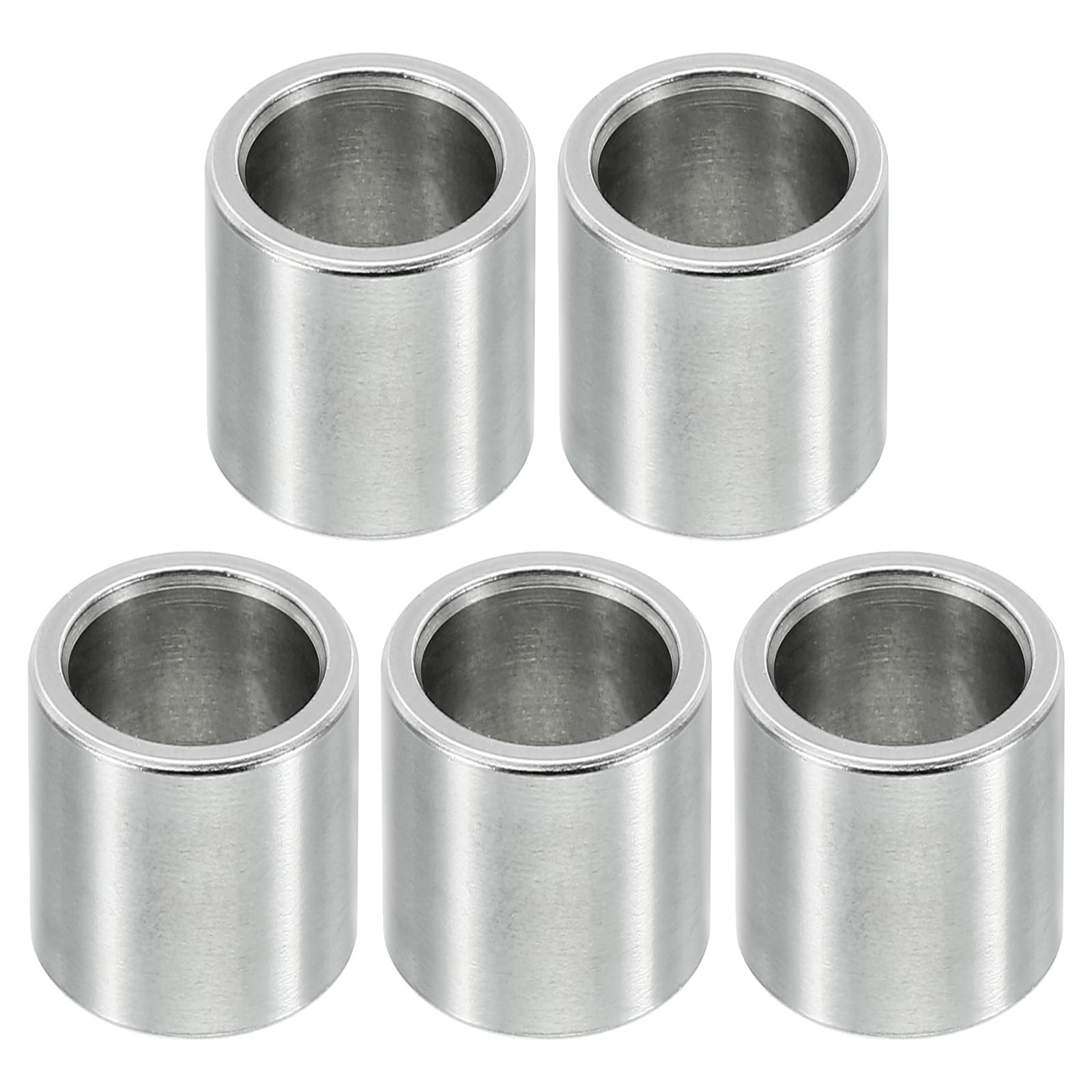 PATIKIL M12 Stainless Steel Spacers, 5 Pcs Metal Spacer Stainless Steel 12.2mm ID x 16mm OD x 16mm L Spacers Screw Standoff for 1/2" or M12 Screw