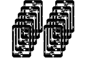 Iwillink Low Voltage Mounting Bracket (1-Gang, 10 Pack) for Single Gang Wall Plate, Telephone Wires, Network Cables, HDMI, Coaxial, Speaker Cables
