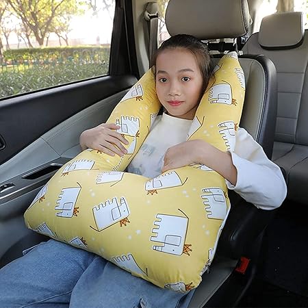 Amazon Co Jp シートベルトクッション 子供 車枕寝枕 かわいい ショルダーパッド 水洗い可能 チャイルドシート 補助ベルト 首枕 インテリア 総柄 ふわふわ ドライブ 大人対応 気持ちいい キャラクター 旅行 安全00 イエロー 象 車 バイク