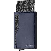 VULKIT Card Holder Wallet with Double ID Windows RFID Blocking Pop Up Wallet Minimalist Design for 12 Cards