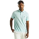 Nautica Mens Classic Fit Short Sleeve Solid Soft Cotton Polo Shirt
