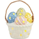Mud Pie Easter Basket Light-Up Sitter