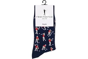 Shanker Golf Socks - Funny Angry Golfer Socks - Funny Golf Gift for Men - 1 Pair per Pack - Size 10-13