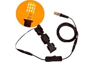 Prop and Scenery Lights Lantern Flame Bulb Kit 1900 Kelvin Amber Orange Stage Themed Entertainment Escape Rooms 100 Lumens 12 Volts DC Battery Operated