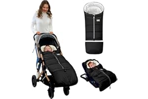 LAT LEE AND TOWN LAT Baby Warm Bunting Bag Universal,Extended and Removable,Stroller Sleeping Bag Cold Weather,Waterproof Toddler Footmuff