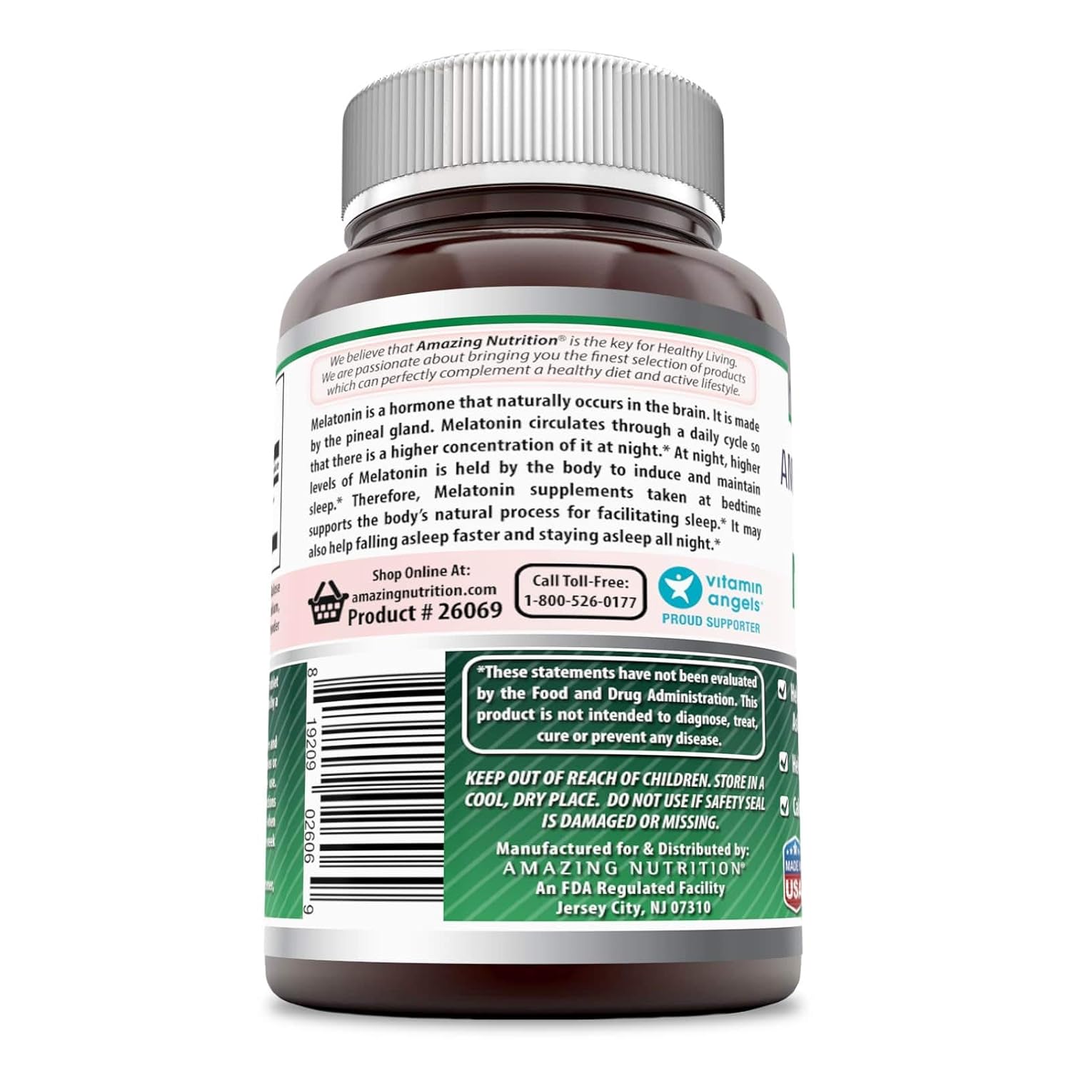 Amazon.com: Amazing Formulas Melatonin Quick Dissolve - 10 Mg Tablets - Helps Fall Asleep Fast & Stays Asleep All Night - Helps Regulate Sleep Cycle ...