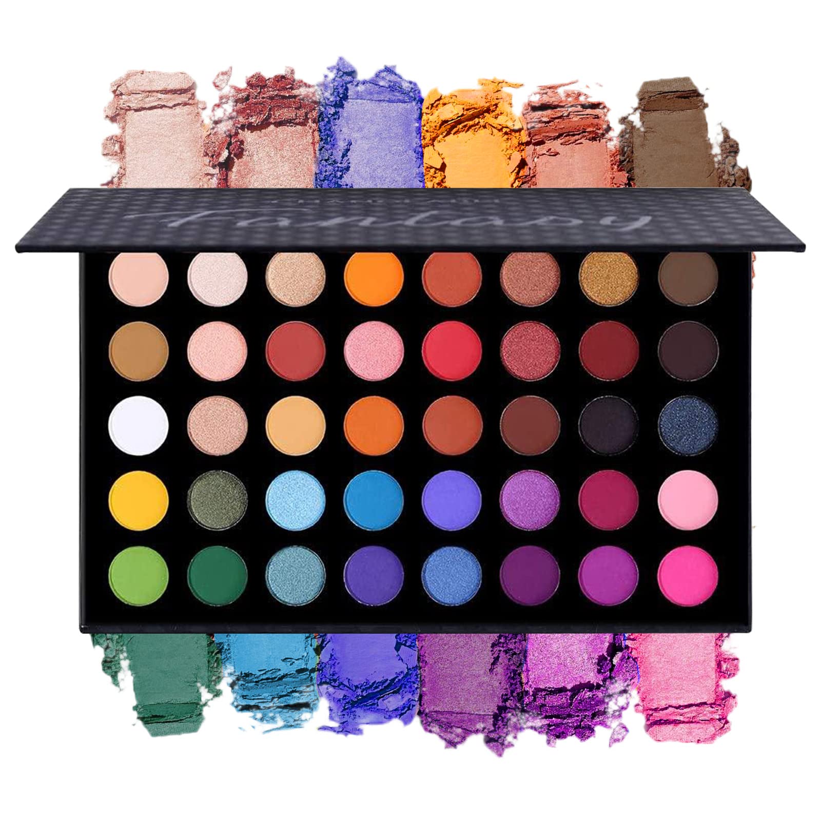 Colorful Eyeshadow Palette Makeup Contour Metallic Eye Shadow Palette Makeup Matte Shimmer 40 Colors Highly Pigmented Professional Warm Natural Bronze Neutral Smoky Cosmetic