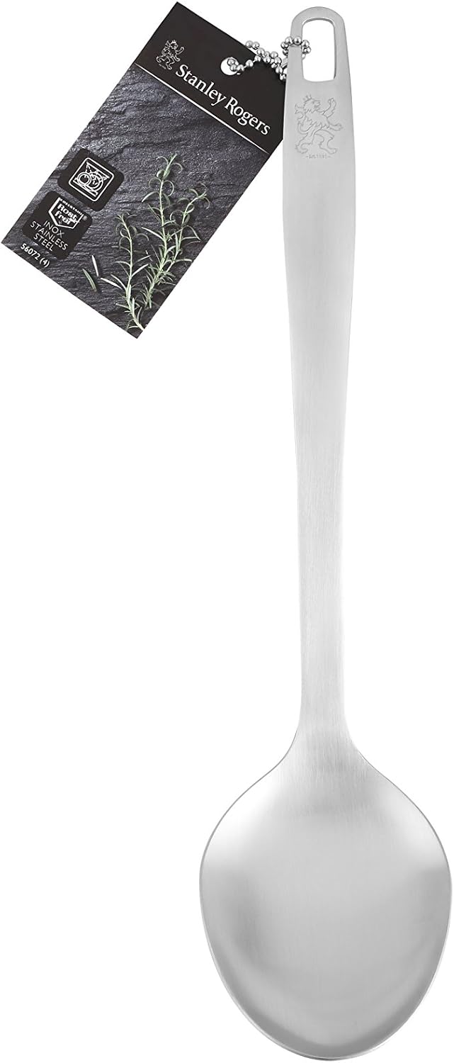 Stanley Rogers Serving Spoon 31 cm, Shapely Design, Stainless Steel, Satin-Finished Surface (Colour: Silver) - Image 5
