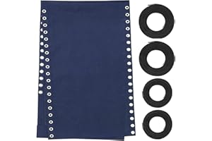 OSTLTTYN Zero Gravity Chair Replacement Fabric with Bungee Cord Kit, 21 Inch Wide Repair Cloth with Replacement Cord for Oversized XL Anti Gravity Chairs Outdoor Recliner Patio Lounge Lawn Sling Chairs, Blue