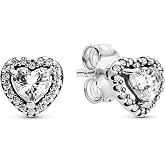 Pandora Elevated Heart, Clear CZ
