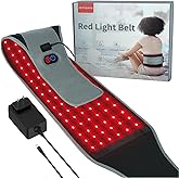 Comfytemp Red Light Therapy Belt with 126 LEDs, FSA Eligible HSA Red Light Therapy for Body, 660nm & 850nm, Valentines Day Gifts for Her, 22W Light Wrap with Timer for Back Waist Joint Muscle(Corded)