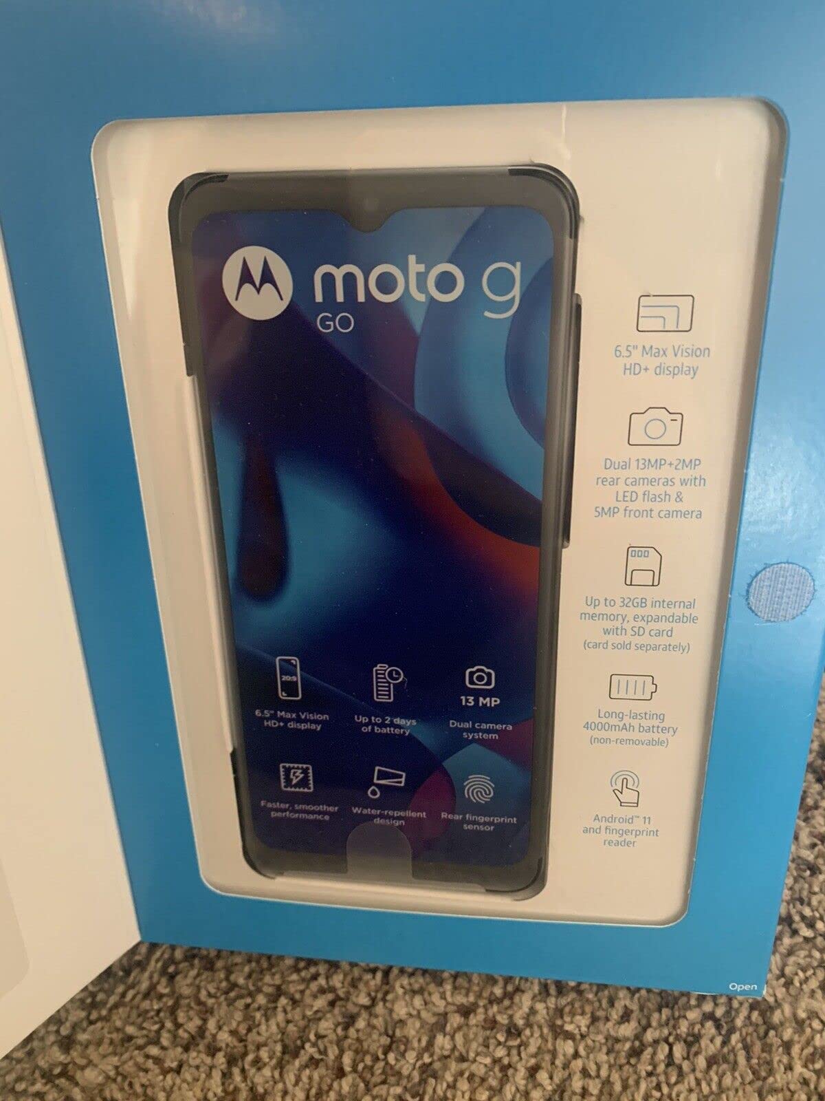 Motorola AT&T XT2163-7 Moto G Go 4G 32GB 6.5