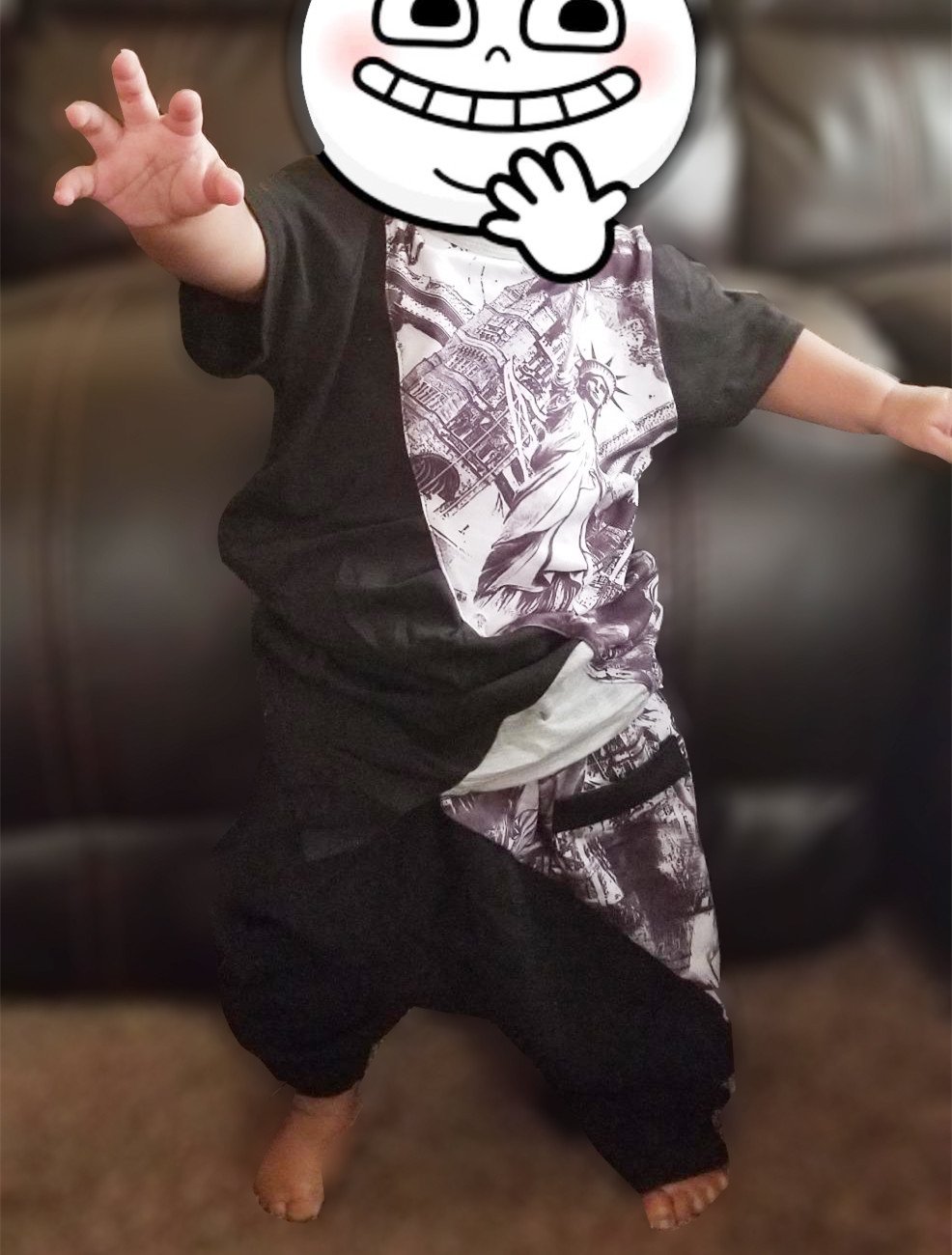 CM-Light Toddler Boys Clothes Set Spots Pants Casual Kids Outfits Pajamas 1 2 3 4 5 6 T