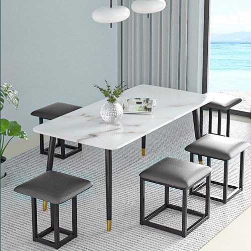 LUGSHIREE in Nesting Ottoman Cube Chair, Stackable Stools