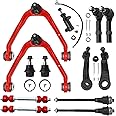 4WD Front End 13pc Suspension Kit with PU Bushing for Chevy Silverado GMC Sierra 1500, Suburban 1500 Tahoe Yukon/Yukon XL 1500, Avalanche 1500 Escalade/Ext, Upper Control Arm Lower Ball Joint