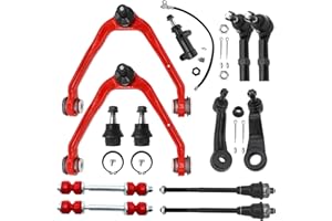 SKUCH 4X4 ACCESSORIES AWD 4WD Front End 13pc Suspension Control Arm Kit for Chevy Silverado GMC Sierra 1500, Suburban 1500 Tahoe, Avalanche 1500, Pre-installed Ball Joint - Upgraded PU Bushings