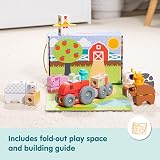 Melissa & Doug Blockables Farm Snap And Play 56 Pcs Wooden Building Set view 8