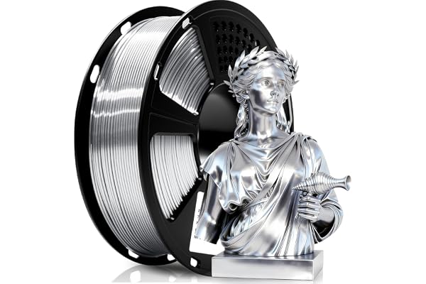 GEEETECH Metal Shine 3D Printer Filament, Silk PLA Filament 1.75mm, 1kg (2.2lbs) Spool, Dimensional Accuracy +/- 0.02mm, Meta