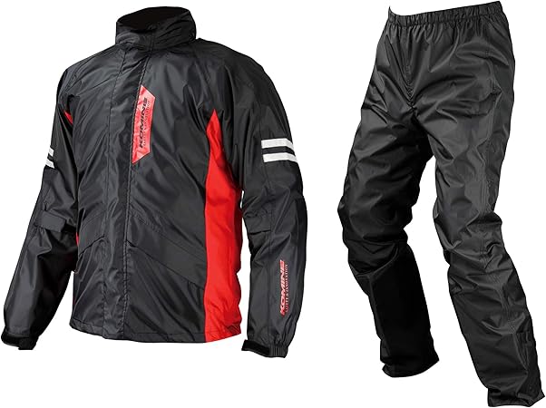Amazon コミネ Komine バイク用 ブレスターレインウェアフィアート ブラック 4xlb Rk 539 755 雨具 カッパ 防水 レインジャケット スーツ 車 バイク