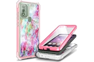 WDHD Designed for WIKO Voix Case with [Built-in Screen Protector], Full-Body Protective Shockproof Rugged Bumper Cover Phone Case for WIKO Voix U616AT (Fantasy)