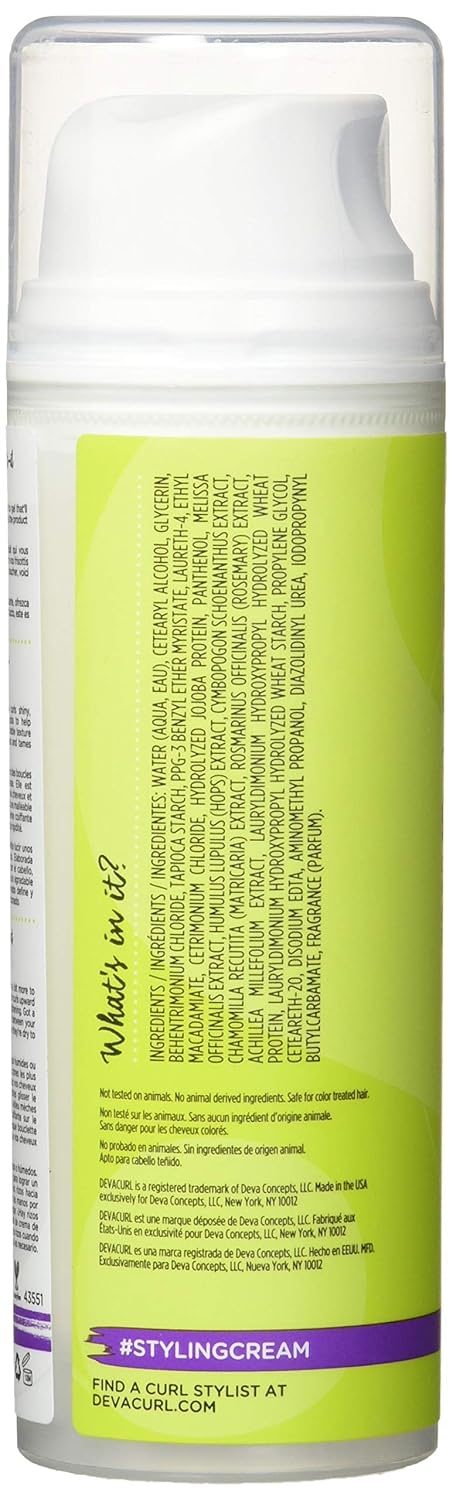 DevaCurl Styling Cream, Define and Control, Touchable Hold, 5.1 Fl Oz (Pack of 1) : Curl Enhancers : Beauty