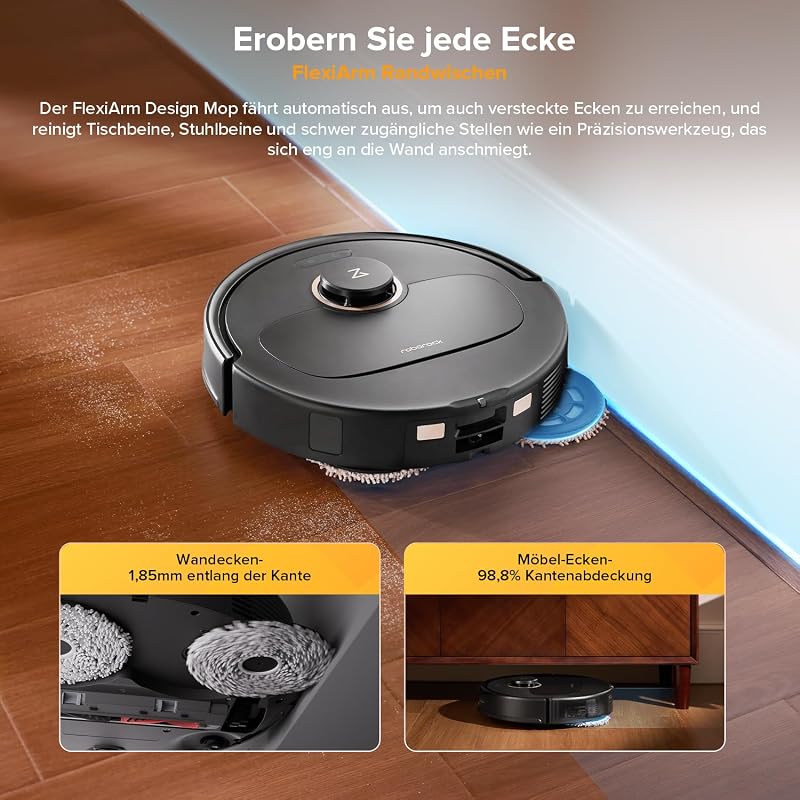 Qrevo S5V Saugroboter mit Wischfunktion&Hebarem Wischmopp