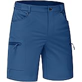 TACVASEN Men's Hiking Cargo Shorts 10" Quick Dry Lightweight Casual Summer Outdoor Golf Shorts with 5 Zipper Pockets