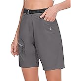 Little Donkey Andy Women's Quick Dry Lightweight Bermuda Golf Cargo Shorts Stretch Business Travel Hiking Shorts