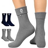 Wallet Socks - Anti Pickpockets Crew Socks for Women and Men w/Genius Hidden Zipper Pockets for Travel, Running Sizes 7-9