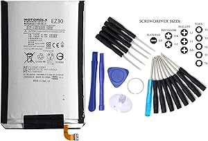 Genuine EZ30 Battery 3220mAh Compatible for Motorola Google Nexus 6 (XT1103) w/Free Installation Tools