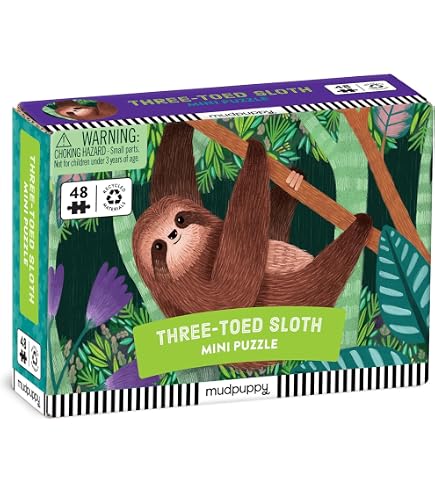 Pygmy Sloth Endangered Species 300 Piece Puzzle - Mudpuppy
