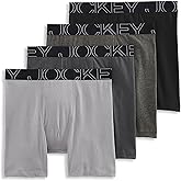Jockey Men's Underwear ActiveBlend 7" Midway Brief - 4 Pack