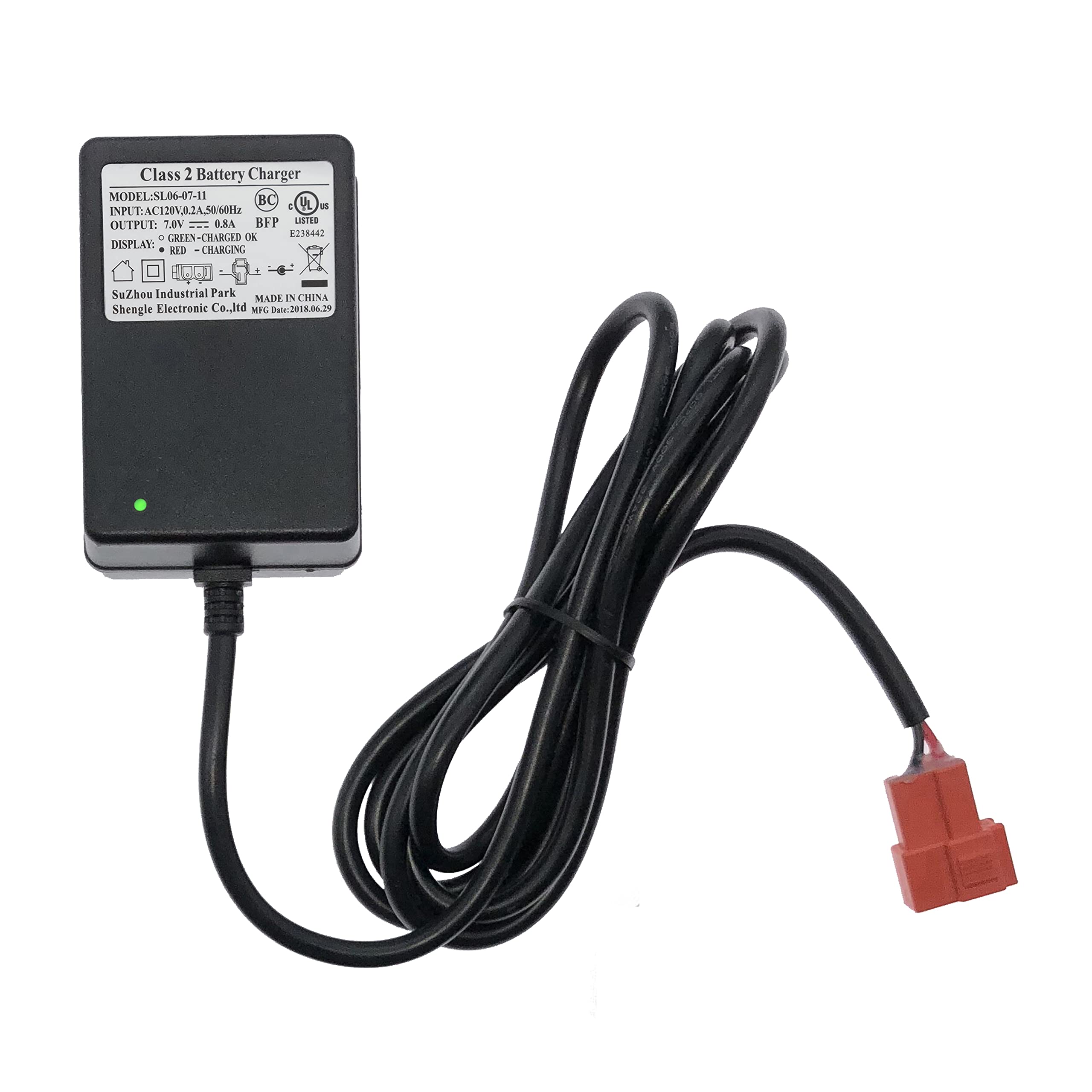 Photo 1 of 6 Volt Kids Ride On Car Charger, 6V Battery Charger for Kid Trax Disney Frozen ATV/Mickey Minnie Mouse Toddler Quad Children Electric BMX X6 Audi R8 Spyder Ride On Toys Replacement