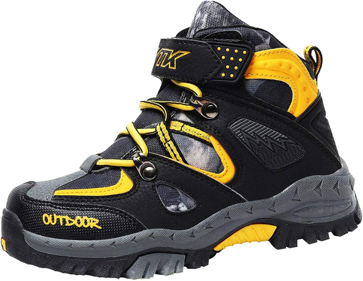 Kid's Boots Outdoor Snow Boots Hiking Walking Winter Boots Slip Resistant Trekking Shoes for Boys and Girls(Toddler/Little Kid/Big Kid)