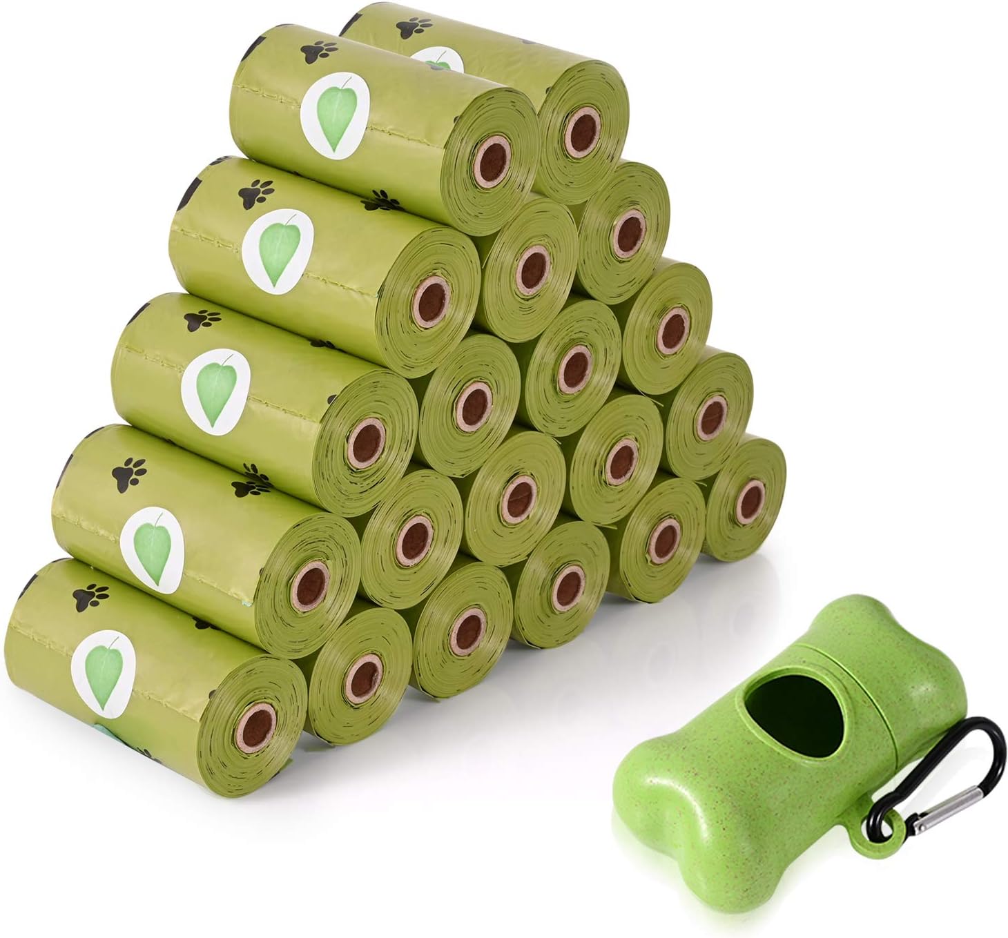 LinkRich Dog Poo Bags, 36 Rolls, 540 Counts, 32x23CM Biodegradable and Compostable Poop Bags with Dispenser, Extra Thick